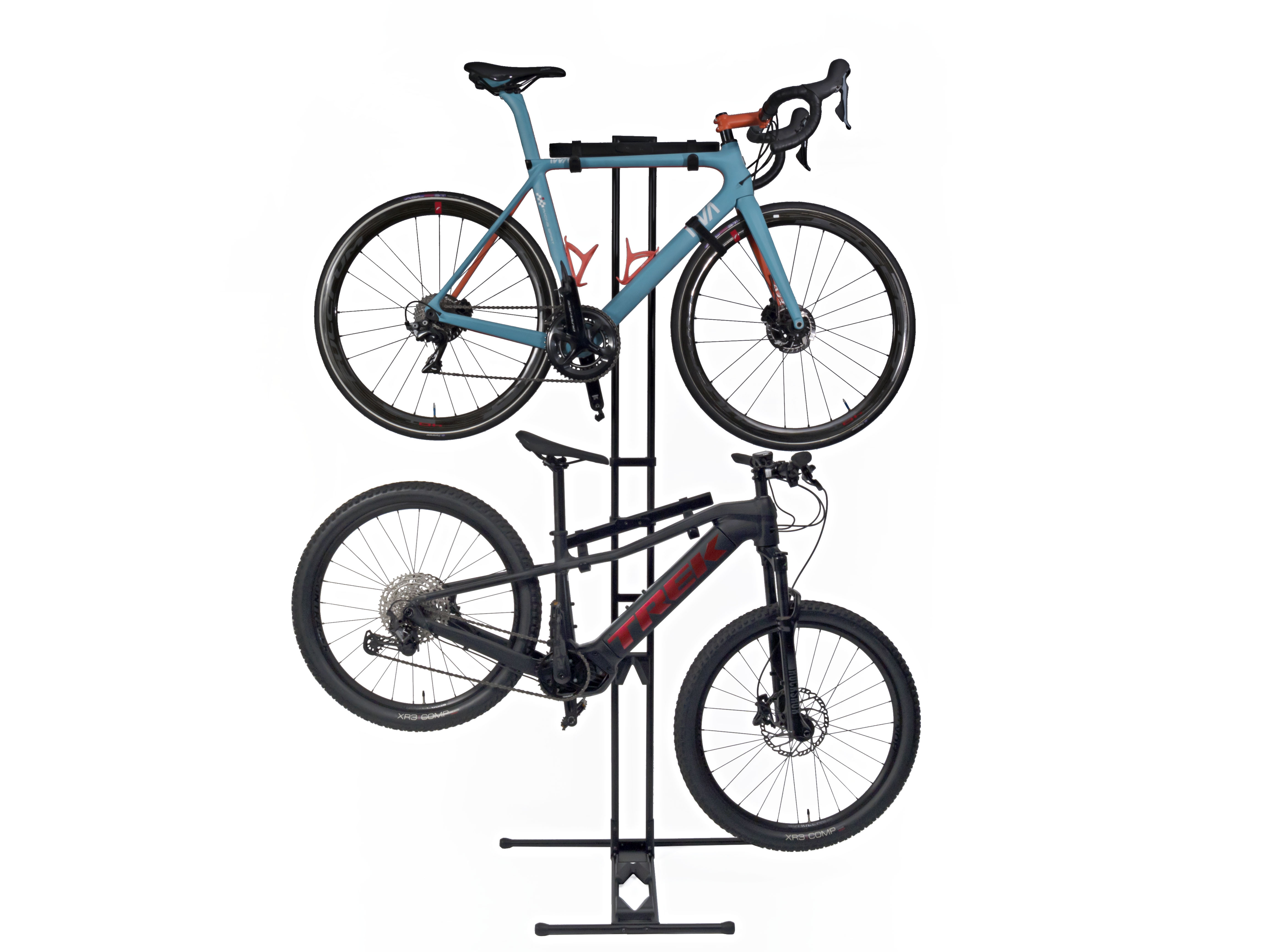 IWA 自立型2台置きサイクルラック A01TW-BL TOWER ブラック