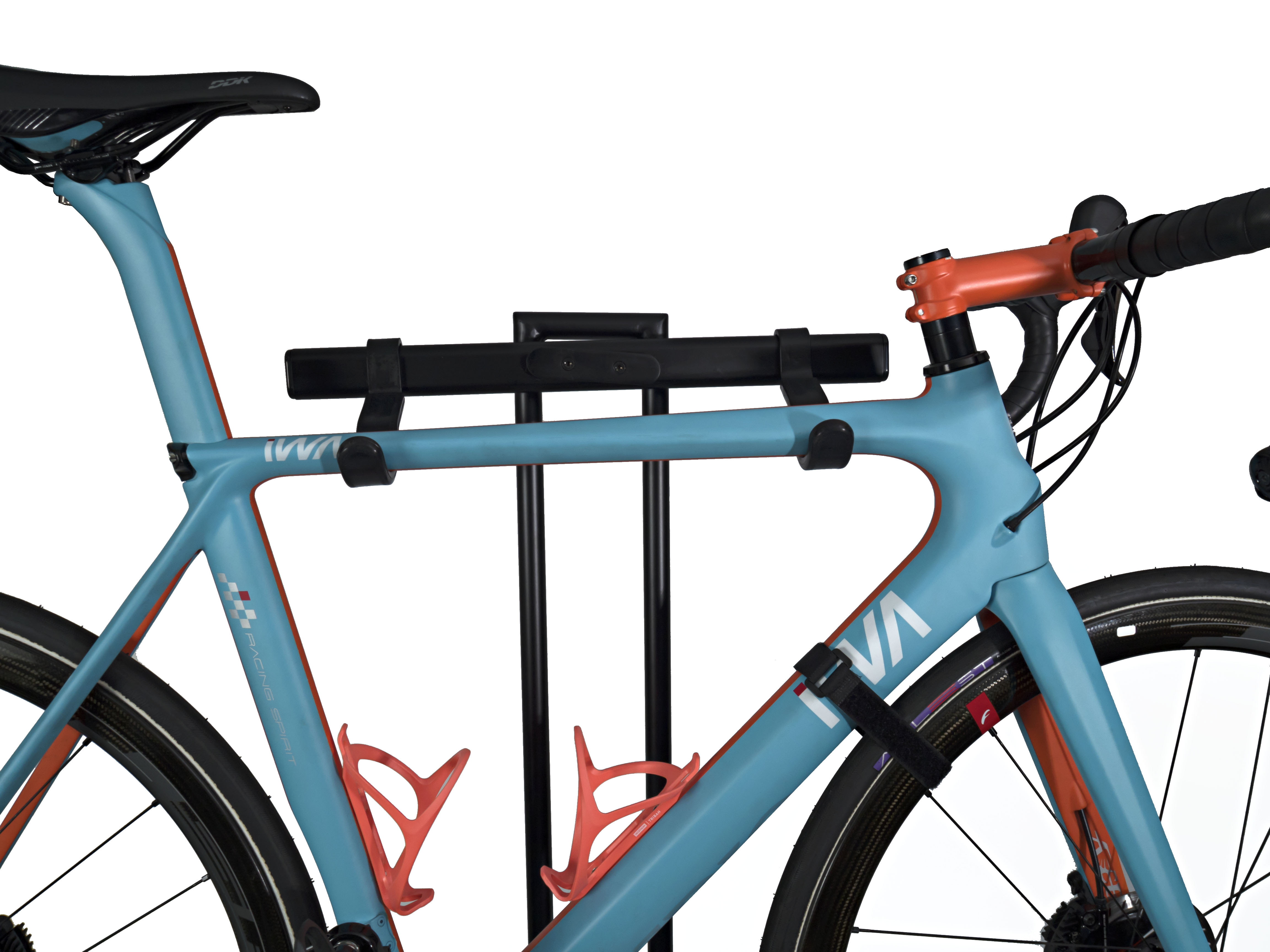 2U ラック IWA 自立型2台置きサイクルラック A01TW-BL TOWER ブラック