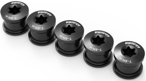 CBK-1X-SR アルミニウムチェーンリングボルトキット 1×5 シルバー