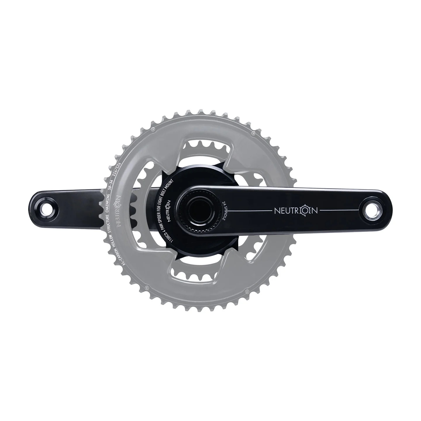 カーボンクランクアーム(スパイダー別) φ24mm SRAM(8ボルト) 160mm