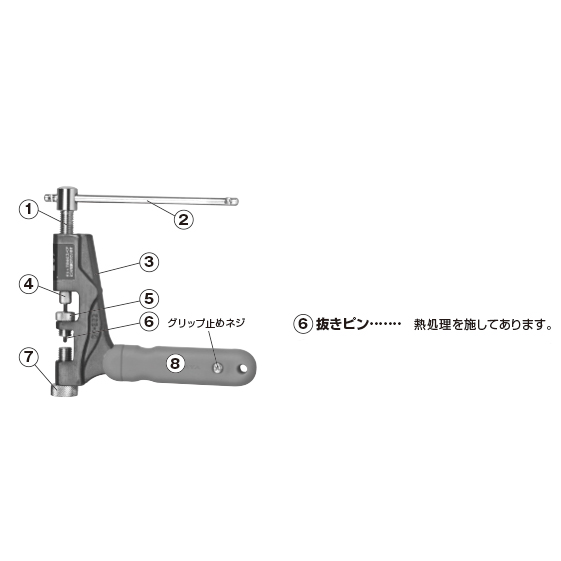 めいぴん 畑屋 P-360 CH-360専用スペアピン 3/8～5/8用 (10本入) | CYCLE